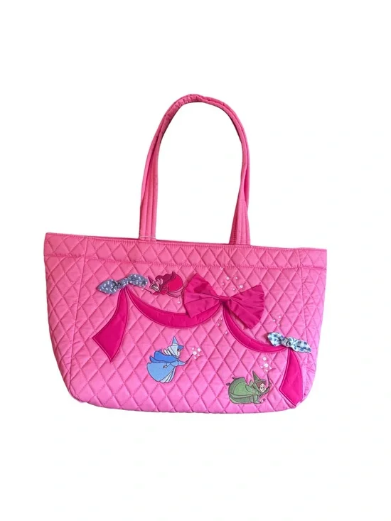 Disney Princess Sleepin Beauty Aurora Pink Bow Hathaway Tote, Vera Bradley, NWT