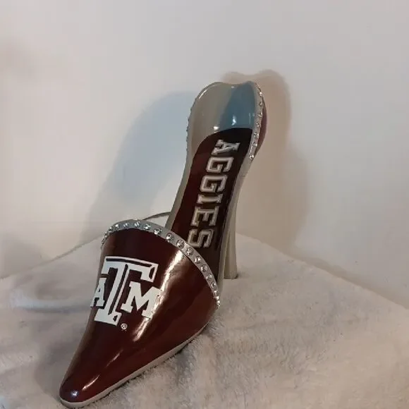 Texas A&M Maroon Stiletto Shoe Bottle Holder