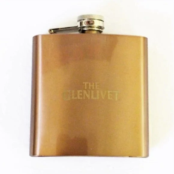 New The Glenlivet Copper Tone Stainless Flask