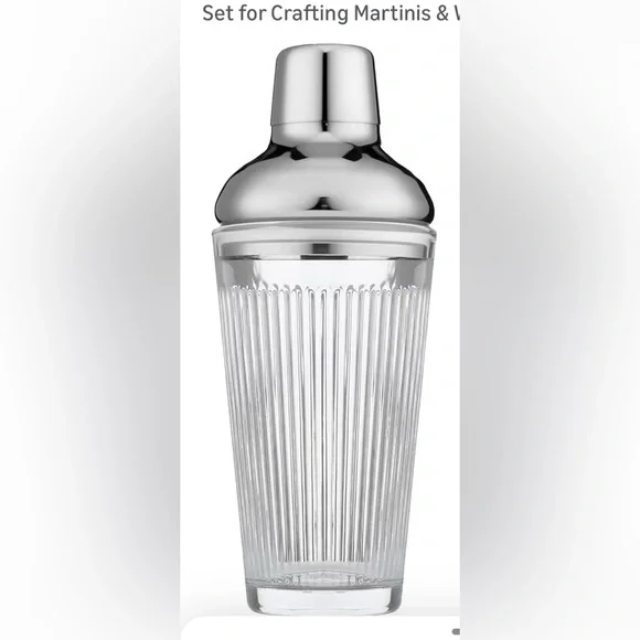Holiday Cocktail Shaker Set of TWO  Stainless Steel‎ for Crafting  Cocktails