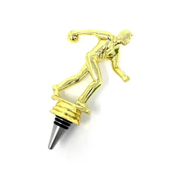 Handmade Bottle Stopper made from Repurposed Bowling Trophy