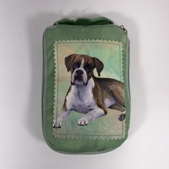 Pet Lover Totes BOXER DOG Zipper Tote Bag‎ Reusable Grocery 14x15 New Tag