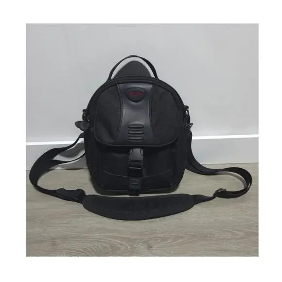 TUMI T2 Black Ballistic Nylon Small Shoulder Bag Camera Bag