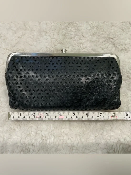 HOBO Black Textured Frame Clutch