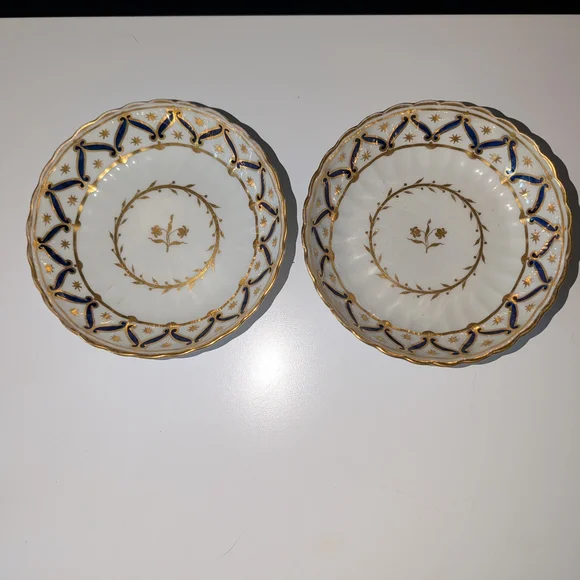 Set of Gilt and Cobalt Porcelain 5
