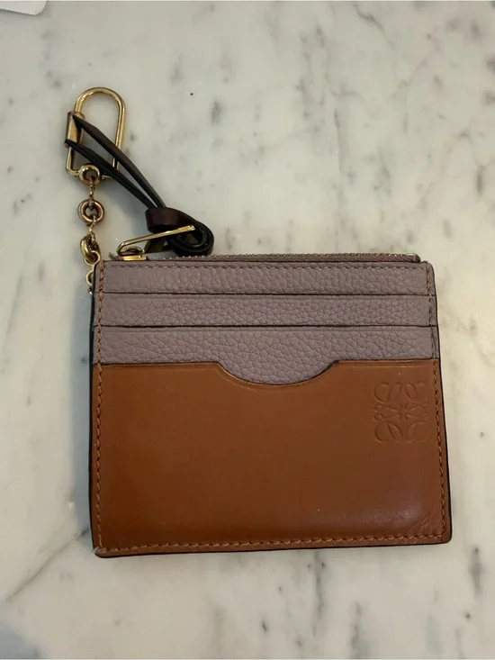 Loewe Cream & White Folded Leather Card Insert