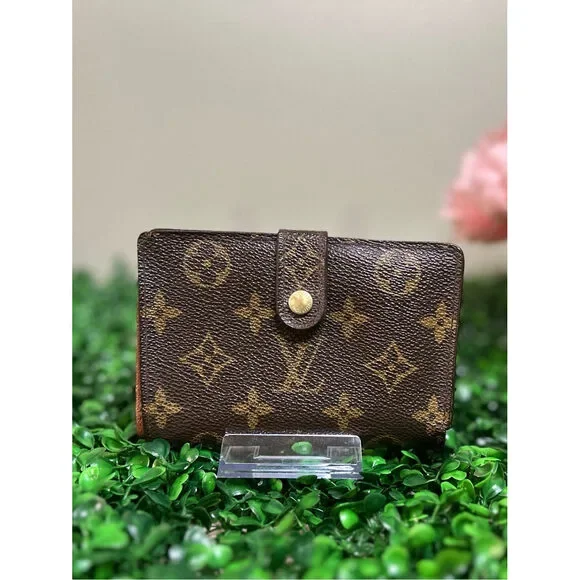 Louis Vuitton Monogram French Purse Kisslock Wallet Vintage Bifold-Date:CA0030