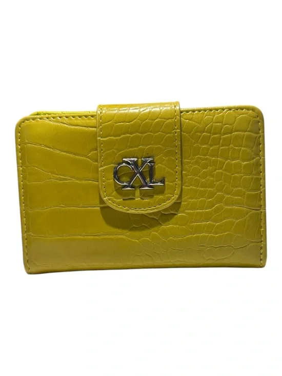Christian Lacroix Forestis Croco Bi-Fold Wallet Moss NWT