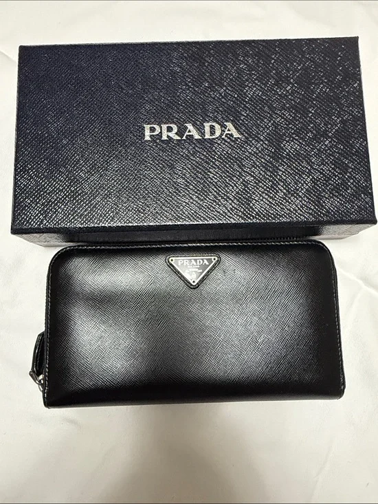 Prada saffiano leather long wallet