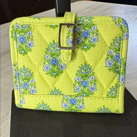 Vintage Vera Bradley Yellow and Blue Floral Wallet