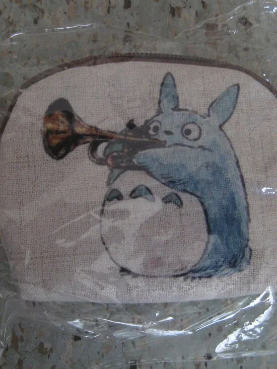 Totoro Playing Trumpet Coin Pouch