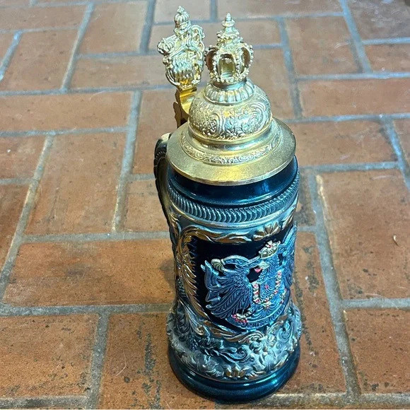 Limited Edition Zöller &  Born German Eagle Beer Stein with Gilded Royal Crown