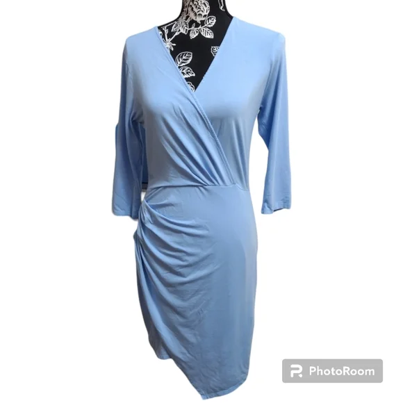 Bobi Los Angeles Faux Wrap Dress