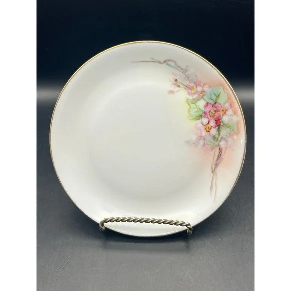 Hutschenreuther Selb Bavaria Floral Plate‎ Spicer Studio Hand Painted Decor 6