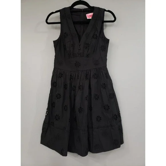 NEVER WORN SIZE 2 Kate Spade New York Clover Eyelet Mini Dress sundress career