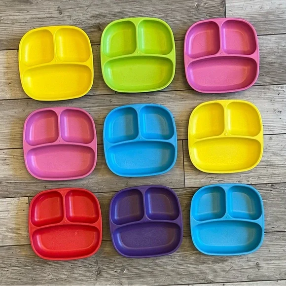 Re-Play | Divided Kids Plate | BUNDLE: Set of 9