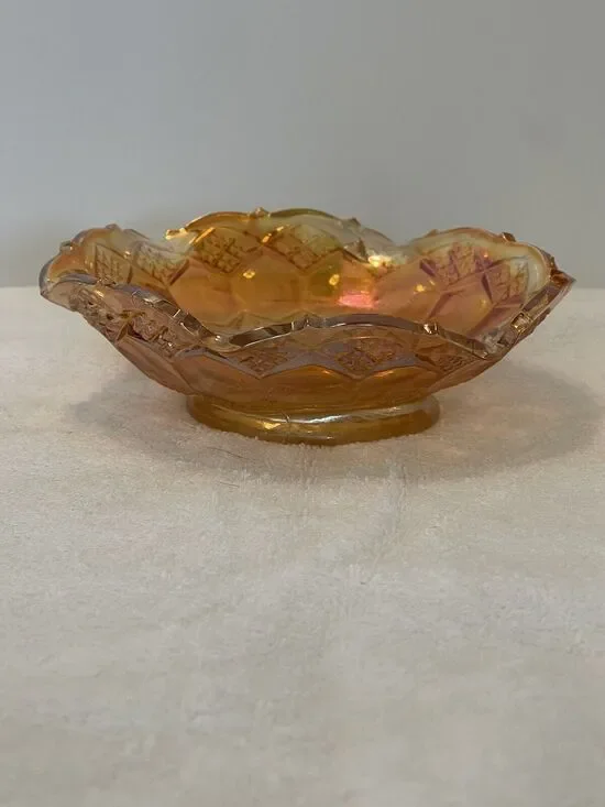 Imperial Marigold Carnival Glass Bowl