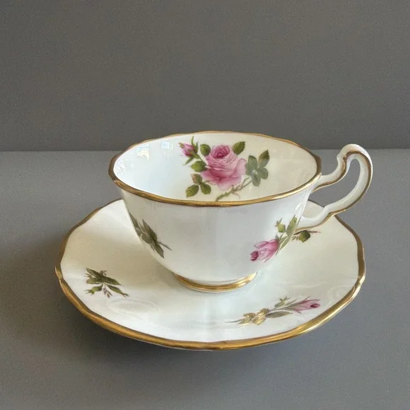 VTG  1950s Adderley Bone China Demitasse & Saucer 