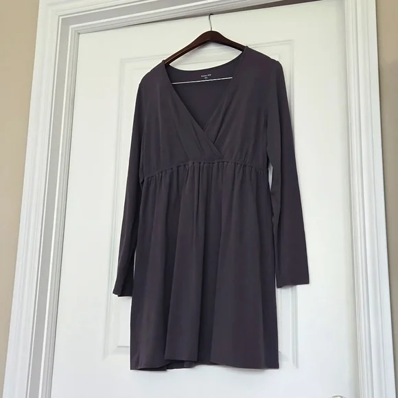 Garnet Hill gray, long sleeve, size large