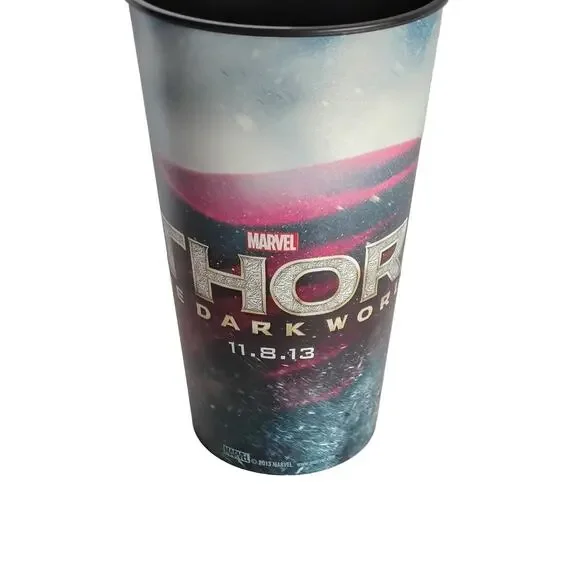 Marvel Thor: The Dark World 2013 44oz Plastic Movie Souvenir Cup Original