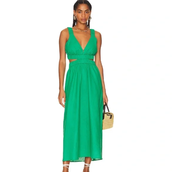 MINKPINK Virgo Midi Dress - Green