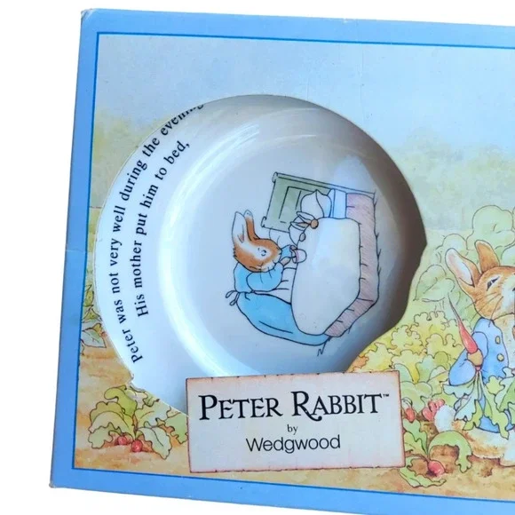 NIB Child's 3 Piece Peter Rabbit Wedgewood Set