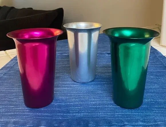 Set of 3 Colorful Aluminum Tumblers 5