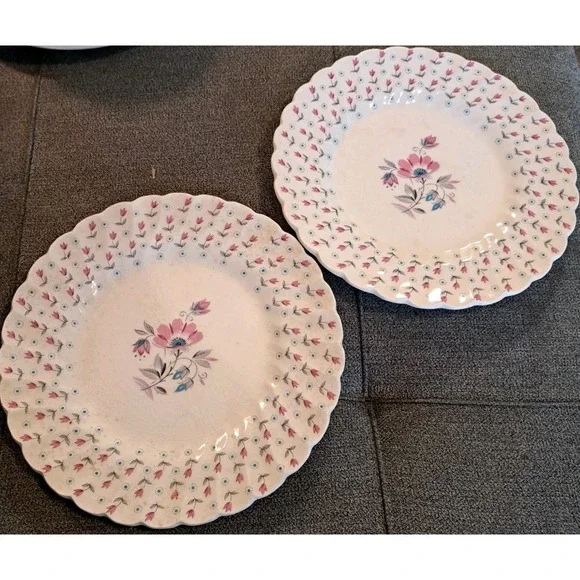 Lot‎ Of 2 Olde Chelsea Miniature Staffordshire England  8