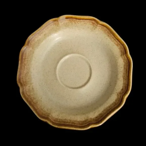 Mikasa Whole Wheat Saucers Set of 4 E8000 Stoneware Japan Vintage
