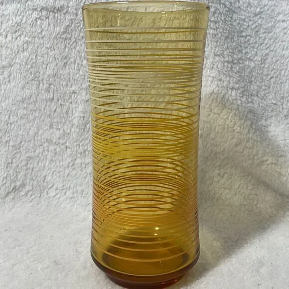 Striped juice glass