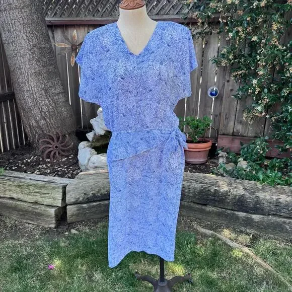 Vtg Kathryn & Co Abstract Dress Women's Size 12 USA