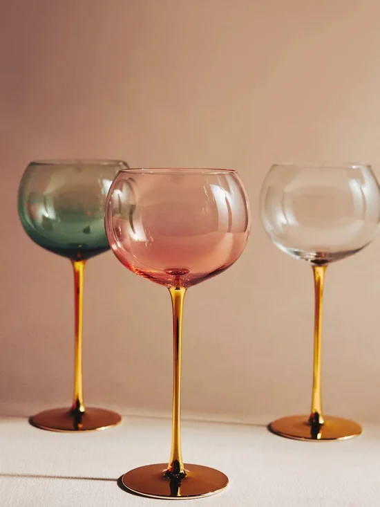 Catherine Martin X Anthropologie Starry Night Wine Glasses - Set Of 4 (Green)