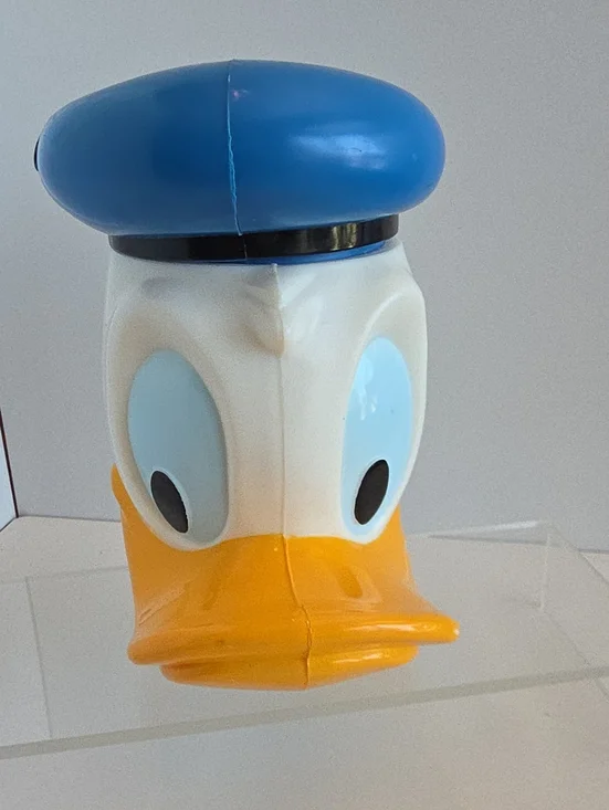 Vintage 1980s Disney Donald Duck Character Juice Premium Sippy Cup Mugs