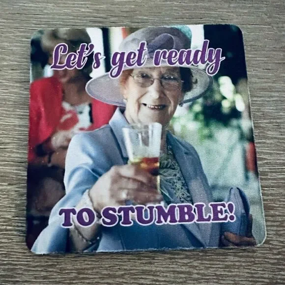 Funny Grandma Cocktail Drink Gift Coaster