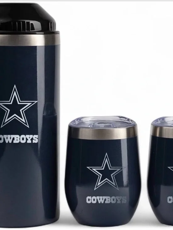 Dallas Cowboys Navy Stainless Steel Insulated Drinkware Set