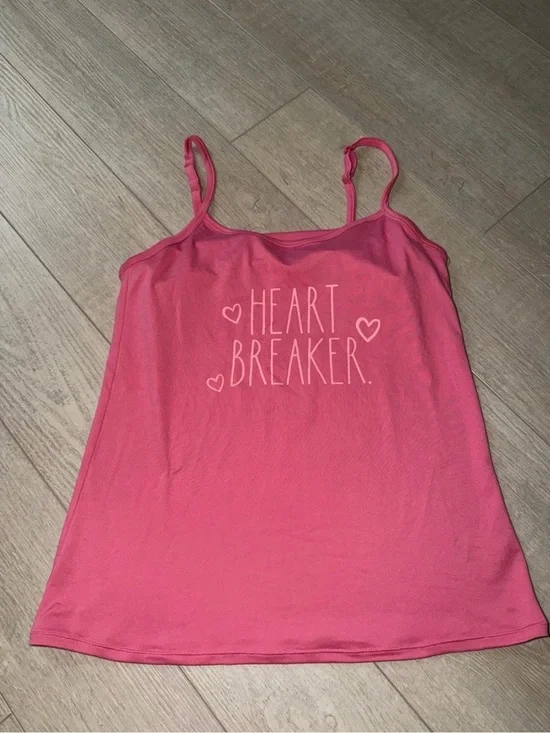 Rae Dunn Pink 'Heart Breaker' Graphic Cami