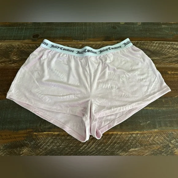 Juicy Couture Sleepwear Women’s L Velour Pink Sleep Shorts | SKU 0655