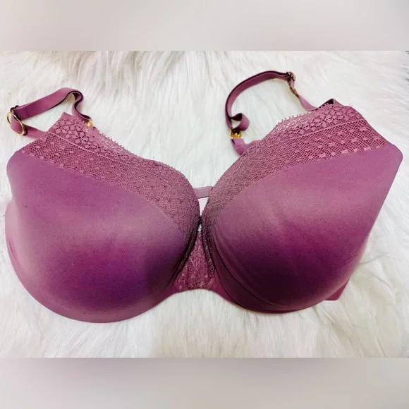 EUC Victoria’s Secret Lined-Demi/Double Demi Bra Size 34DD‎