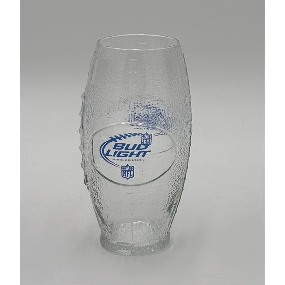 Bud Light NFL Football Beer Glass‎ 6.5