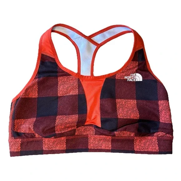 The North‎ Face Women's Flannel Stow-N-Go Bra Size Large