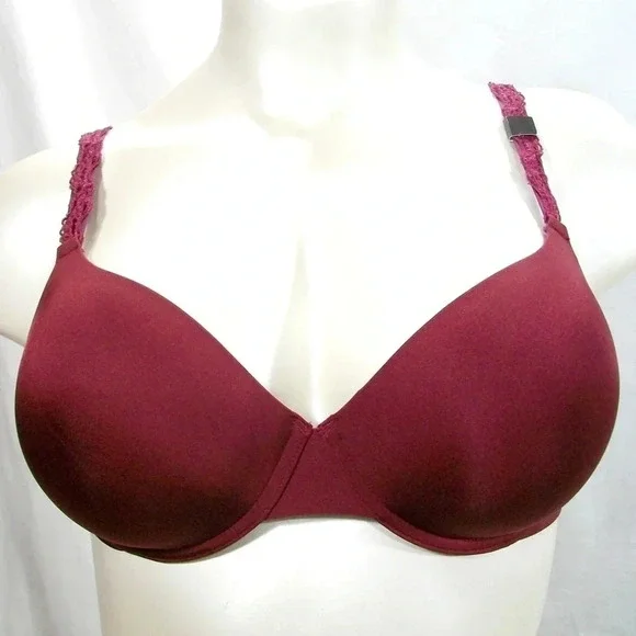 40C Paramour 135035 Lissa‎ Contour UW Bra Burgundy NWT