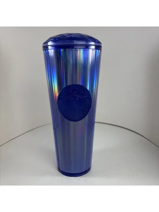 Starbucks Fall 2022 Periwinkle Kaleidoscope Dome Venti Tumbler 24oz NEW no straw