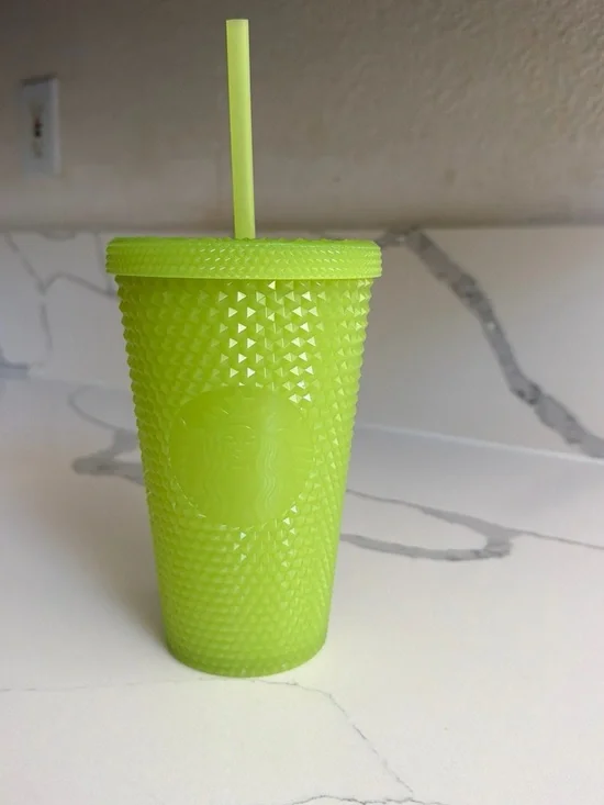 Starbucks glow in the dark Bright Lime Green Tumbler Lid