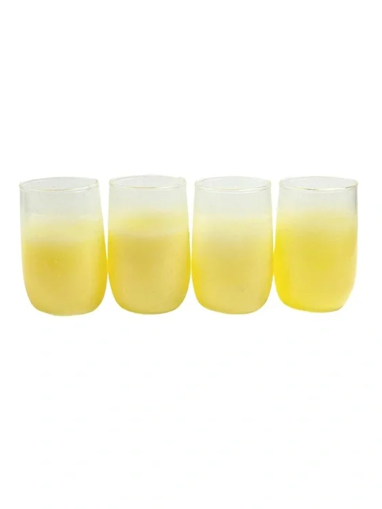 Blends Juice Glasses in Yellow by Anchor Hocking