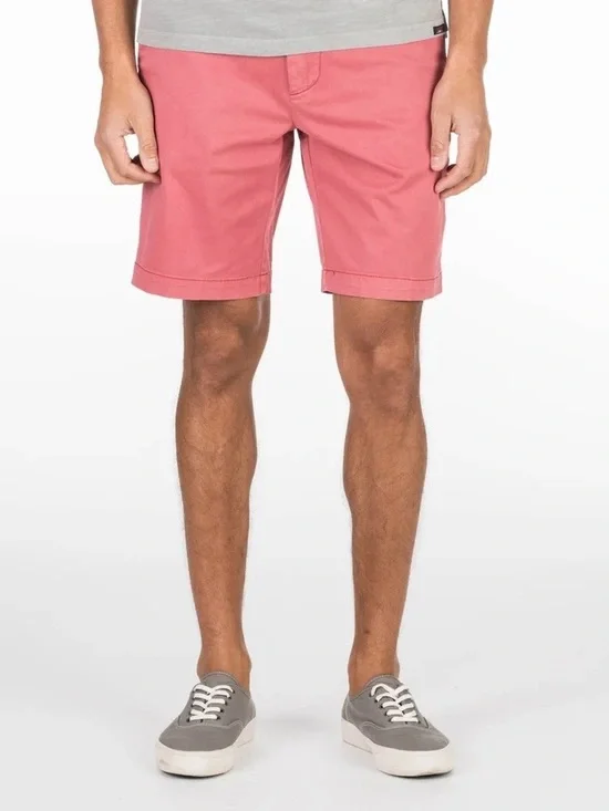 Brand New-Faherty Sunwashed Red Stretch Chino Short Chino Shorts