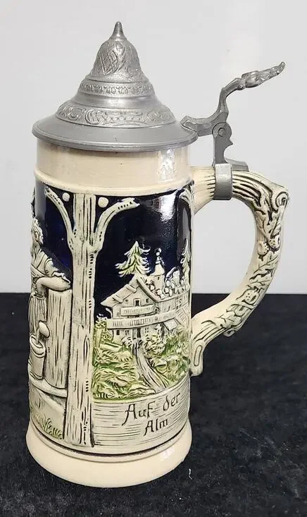 Vintage Beer Stein w Lid #480 Made in Germany