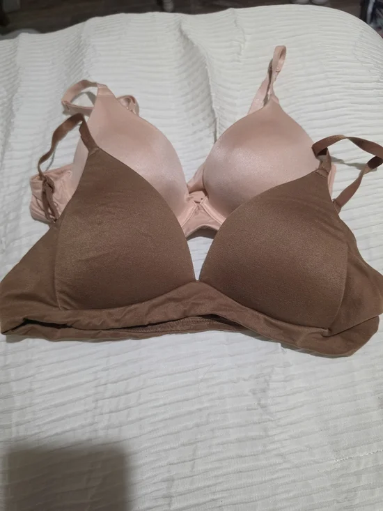 Gianni Bini Pink and Brown Wireless Everyday Bras 34A
