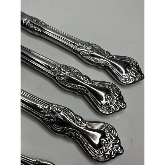 Reed & Barton Duchess of Malbough  Stainless Flatware 3 Dinner Knives 1 Teaspoon