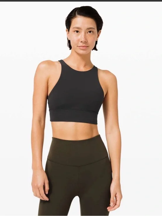 lululemon Energy Black High-Neck Sports Bra