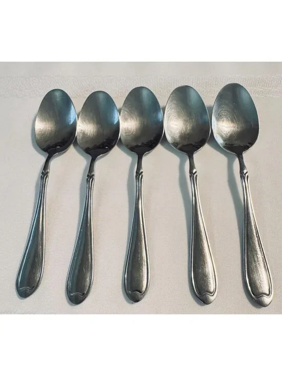 5 Wallace SUMMERSET Teaspoons Stainless Steel